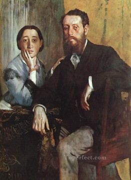 El duque y la duquesa Morbilli Edgar Degas Pinturas al óleo